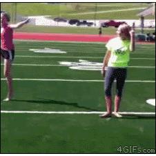 치어리더 발차기 실패