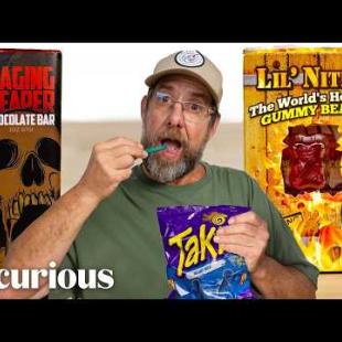 ‘Pepper X’ Creator Ed Currie Tries 16 Of The Hottest Snacks | Hot Takes | Epicurious