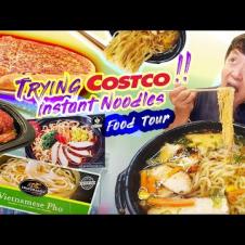 TRYING COSTCO Instant Noodles, ASIAN FOOD | COSTCO Food Tour!