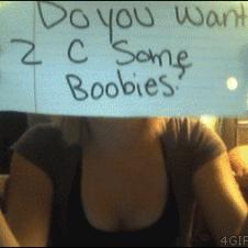 A girl delivers on webcam.