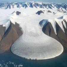 그린랜드섬의 빙하