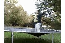 뚱보 트램펄린 점프