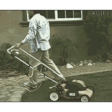 잔디깎이 오작동