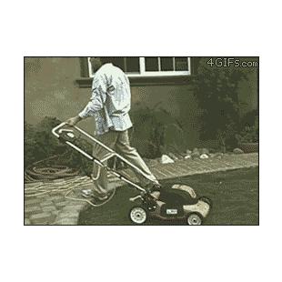 잔디깎이 오작동