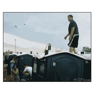 이동식 화장실 점프