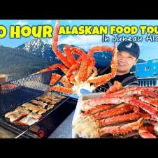 UNLIMITED Salmon Bake, FRESH Alaskan KING CRAB & "Filipino Alaskan Food" in Juneau Alaska