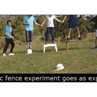 Electric-fence-experiment