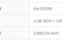 200만 포인트를 넘긴지 얼마 지나지 않은 이 시점...