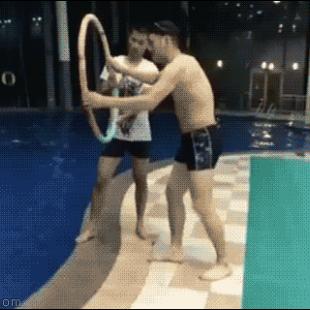 Pool-ring-jump-trolling