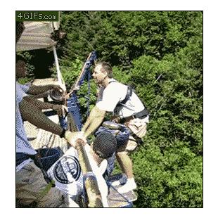 번지 점프 장난 로프