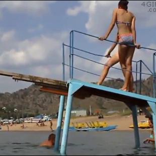 Beach dive fail