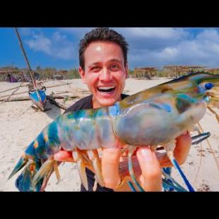 Monster SHRIMP BBQ in Madagascar!! | Street Food Tour + Avenue of the Baobabs 🇲🇬