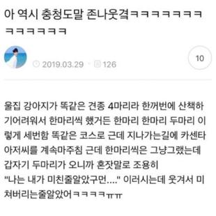 은근히 웃긴 충청도말투