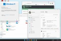 정식 윈도우 11을 올려봤습니다.