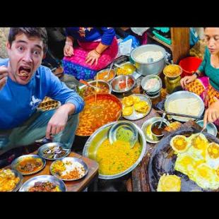 NEPALI STREET FOOD in CRAZY Kathmandu!! 100 Year Old Newari Street Food + MOMO Heaven!