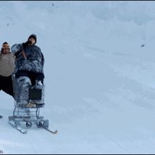 Shopping-cart-snow-sled