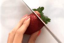딸기로 만든 장미