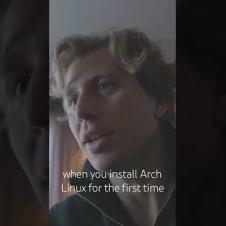 When you try Arch with no experience