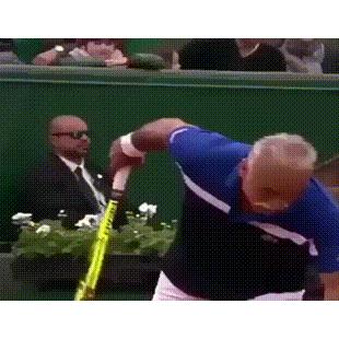 신박한 테니스 서브기술