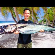 Trying a 600 Meter Deep DINO FISH!! Best Traditional Food on Shark Island!!