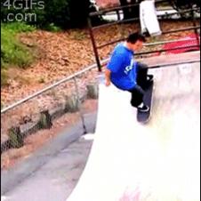 Skateboard flip trick