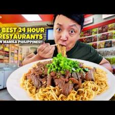 Top 6 BEST 24 Hour Restaurants in Manila Philippines Where You Can Eat ANYTIME!