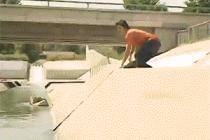 점프 건너기 실패