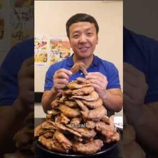 Eating 100 Chicken Wings! 🍗🔥 BEST Chicken Wings in Japan #shorts