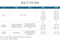 [KAL] 19-20년 성수기 기간 안내