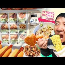 Eating ONLY VENDING MACHINE FOOD & CREEPY Vending Machines in Tokyo Japan