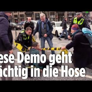 [독일 Bild紙] Klima-Kleber wurden gestoppt: Peinlicher Protest in Hamburg geht schief