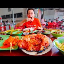 Street Food in Malaysia!! 🇲🇾 EXTREME FISH BBQ + Curry Noodles in Penang Mainland!!