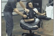 송풍기 의자 타기