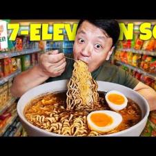 24 hours eating ONLY at 7-ELEVEN in Singapore!
