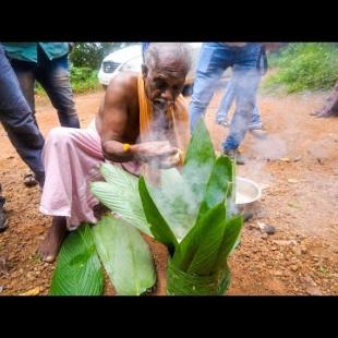 Rare Tribal Food in India!! Amazing Leaf Basket Cooking! | Kerala, India