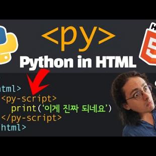 자바스크립트 종말각?! HTML에서 파이썬 실행하는 PyScript 등장!