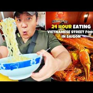 24 Hours Vietnamese STREET FOOD Tour + BIGGEST Bánh mì in Saigon Vietnam