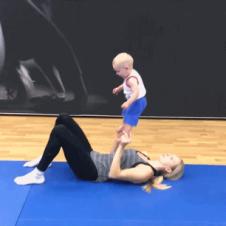 아기가 좋아하는 엄마의 운동법