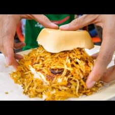 Ultimate MIAMI FOOD TOUR!! 🥪 Insane Crunchy Burger + Cuban Sandwich in Florida, USA (Part 1)