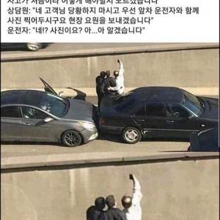 훈훈한 사고현장