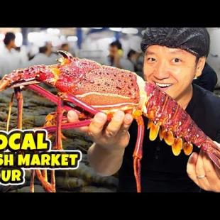 Filipino GIANT LOBSTER & MASSIVE FRIED FISH Feast! Local FISH MARKET TOUR in Dubai