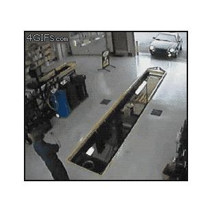 Oil-change-parking-pit-garage-fail