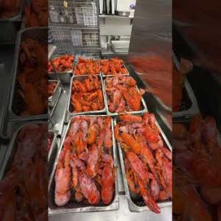 The Kitchen of the LARGEST Lobster Buffet in Las Vegas! #shorts