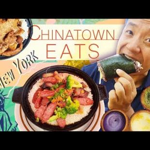 EATING New York Chinatown! CLAYPOT RICE & BEST Fried Dumplings!