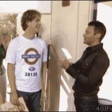 시각장애인 하이파이브