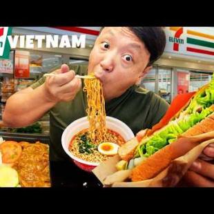 24 Hours Eating ONLY Vietnamese CONVENIENCE STORE FOOD! 7 Eleven vs GS25