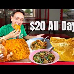 Thai Street Food Challenge - $20 How Much Can You Eat?