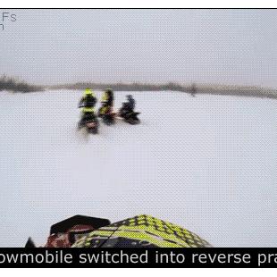 Snowmobile-switched-into-reverse-prank