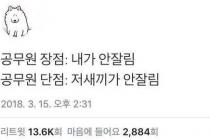 공무원 장단점