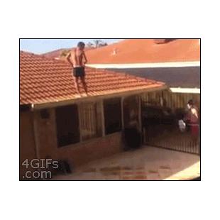 Roof backflip